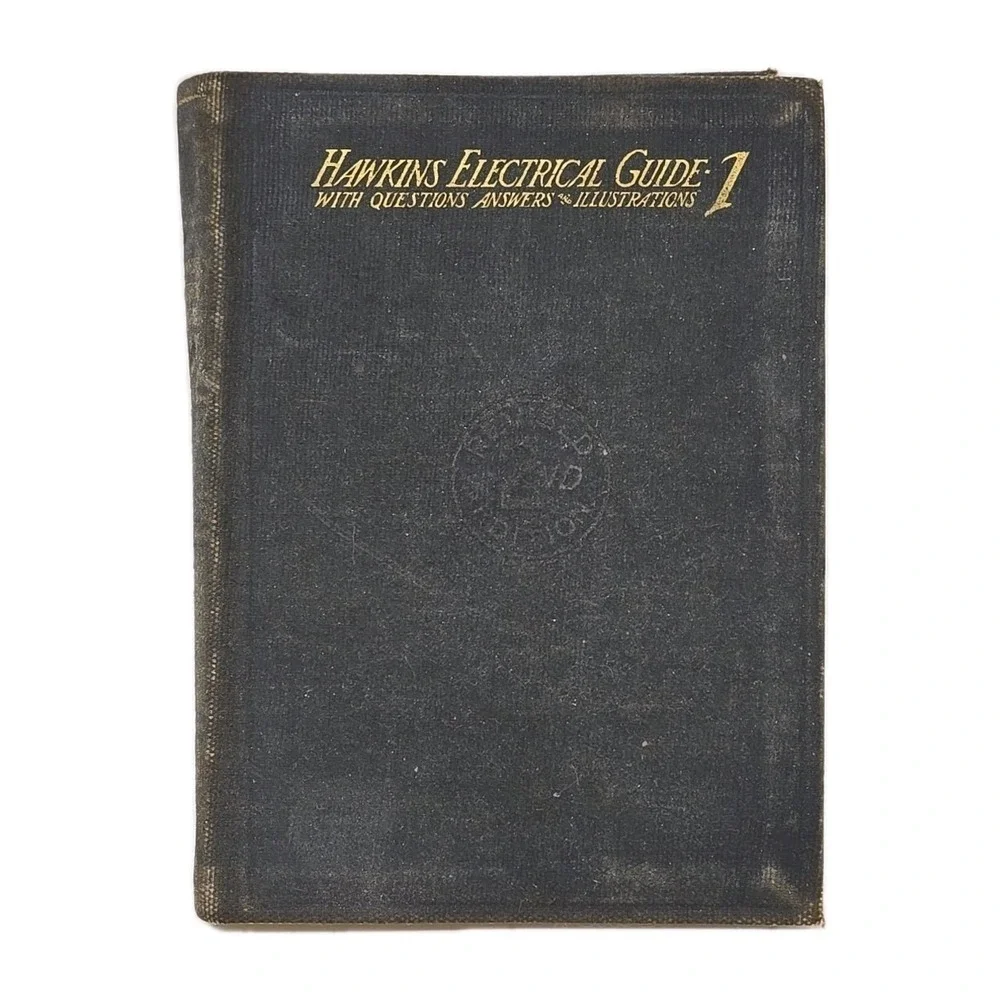 1917 Hawkins Electrical Guide #1 2nd Ed. & Guide #8 2nd Ed.  Lot of 2 Books U113